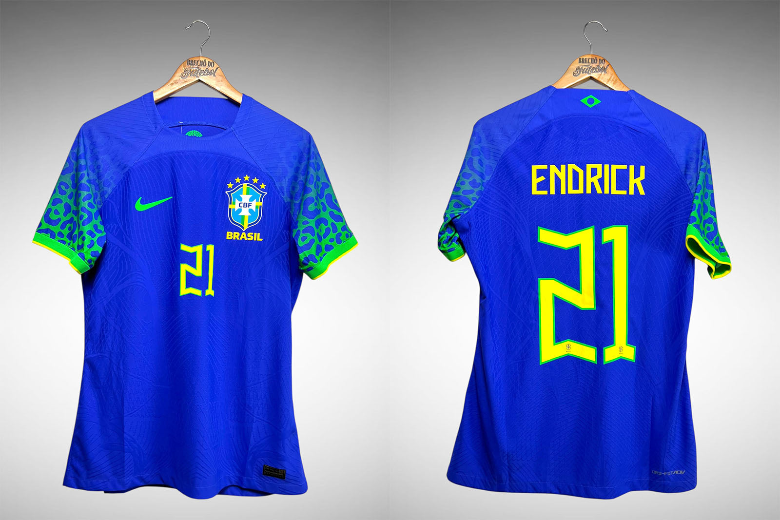 Brasil 2022 Segunda Camisa Tam G Nº 21 Endrick.