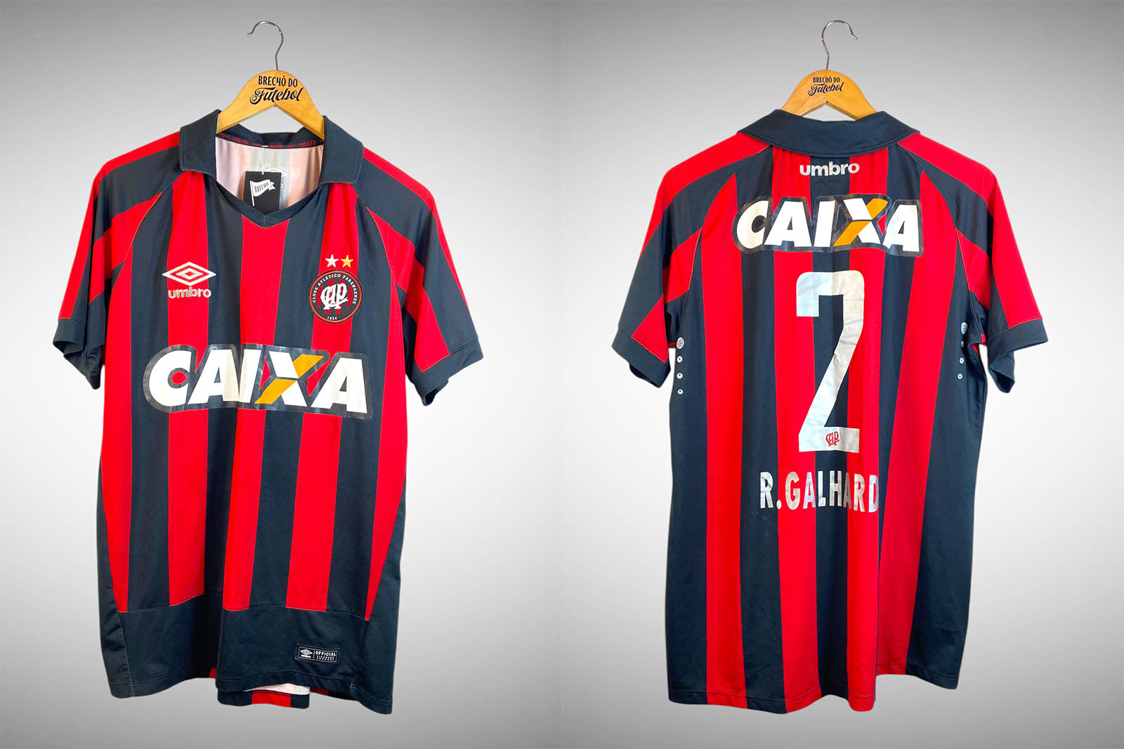 Athlético Paranaense 2016 Primeira Camisa Tam G Nº 2 R. Galhardo.