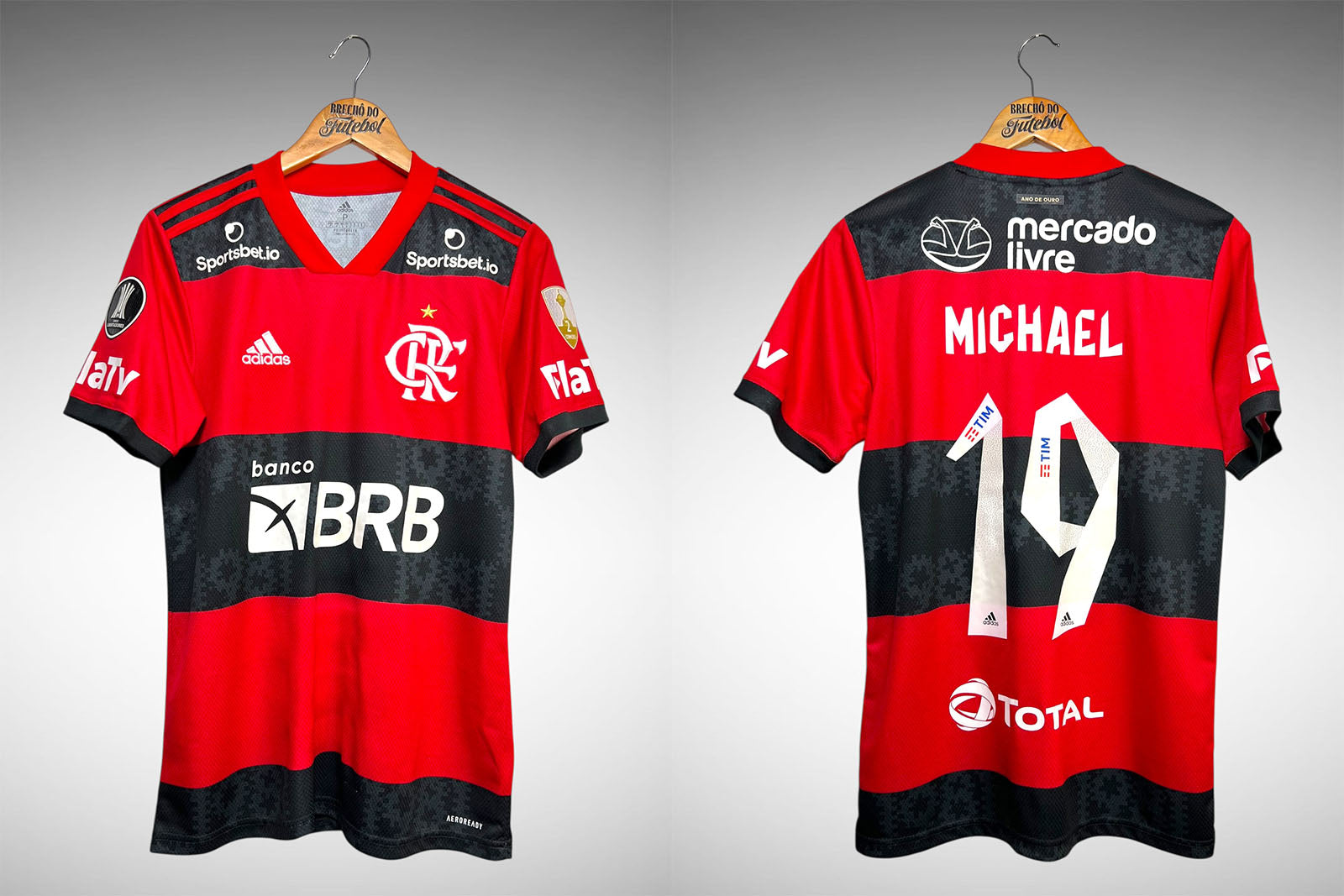 Flamengo 2021 Primeira Camisa Tam P Nº19 Michael.