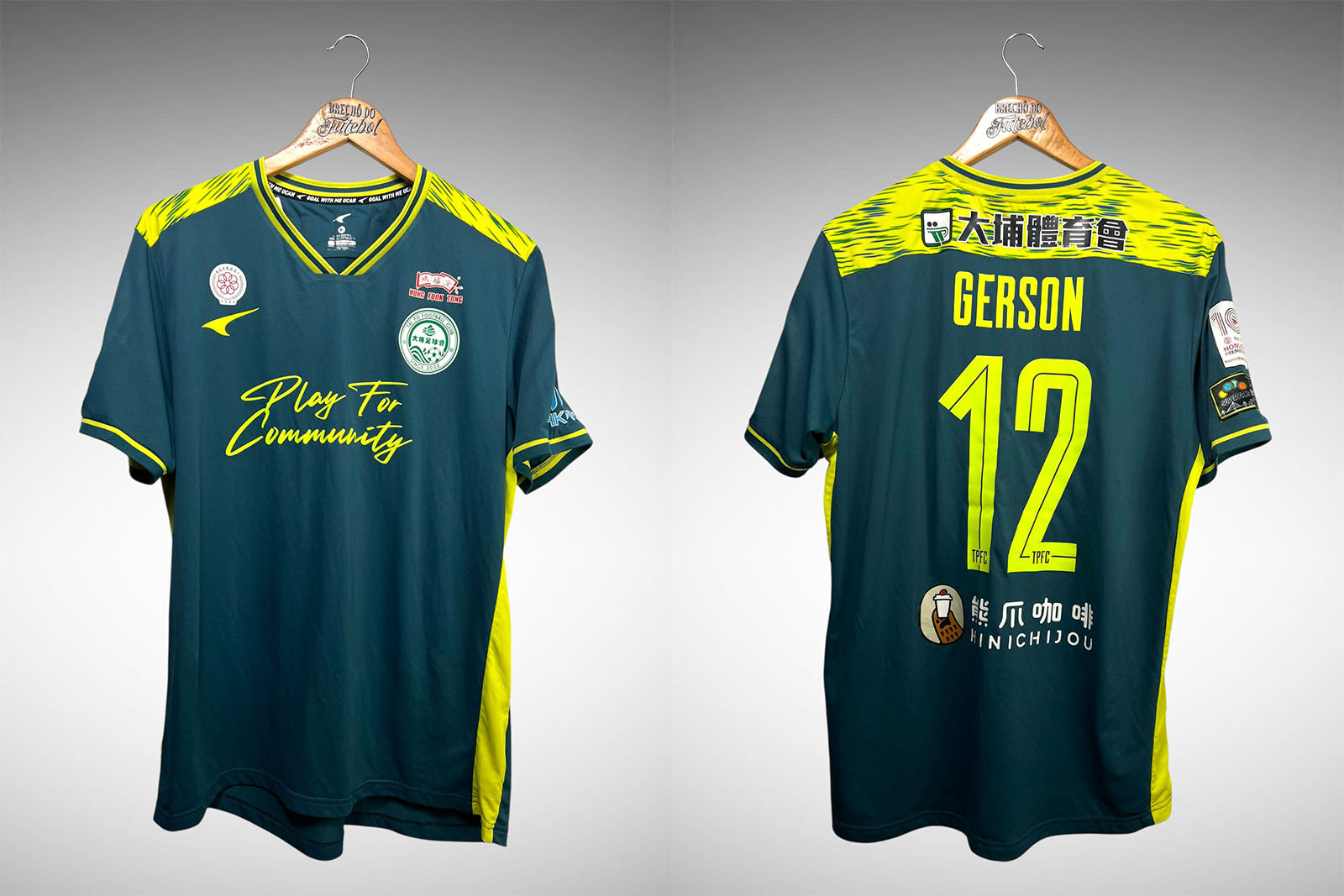 Tai Po FC 2023 Primeira Camisa Tam 3G Nº 12 Gerson.