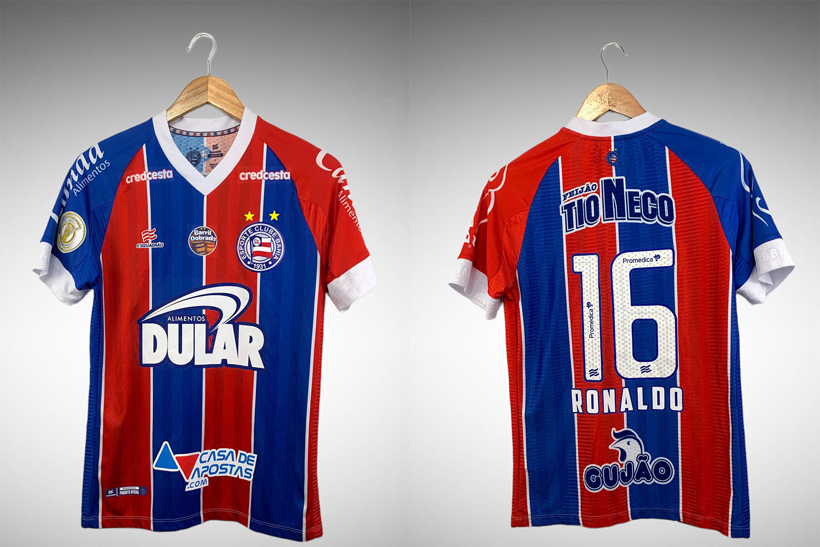 Bahia 2019 Segunda Camisa Tam P N# 16 Ronaldo.