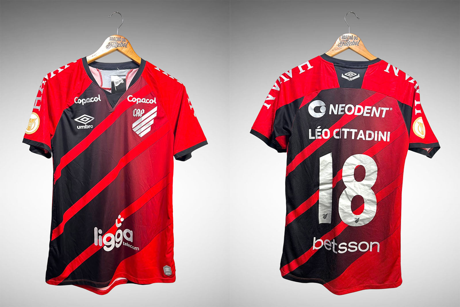 Athlético Paranaense 2022 Primeira Camisa Tam P Nº 18 Léo Cittadini.
