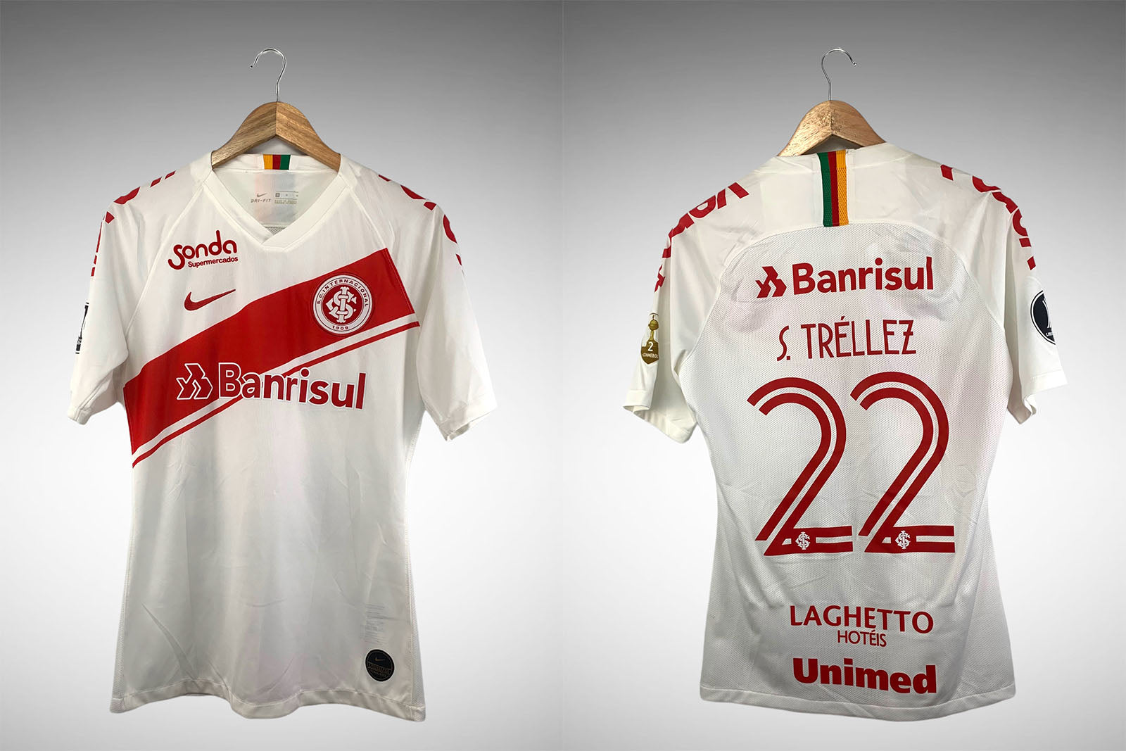 Internacional 2019 Segunda Camisa Tam M Nº 22 S. Trellez.