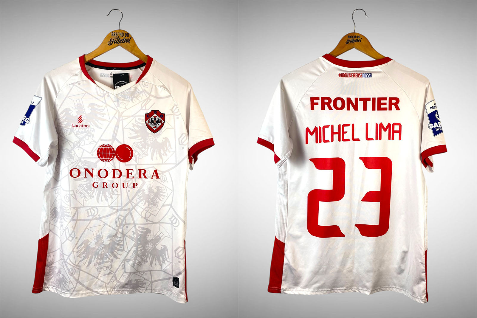 UD Oliveirense 2024 Segunda Camisa Tam G Nº 23 Michel Lima.