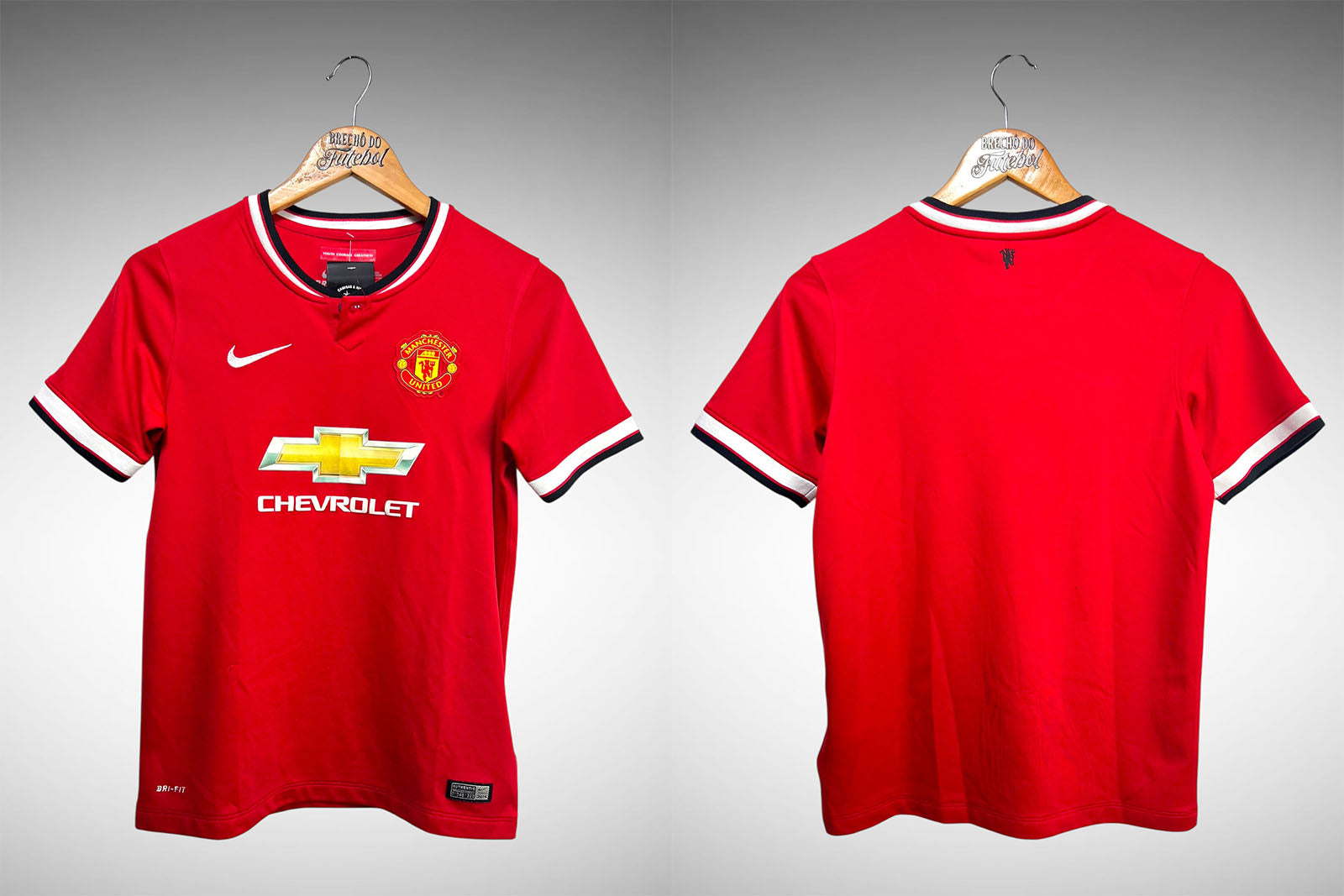 Manchester United 2014 Primeira Camisa Tam G Infantil.