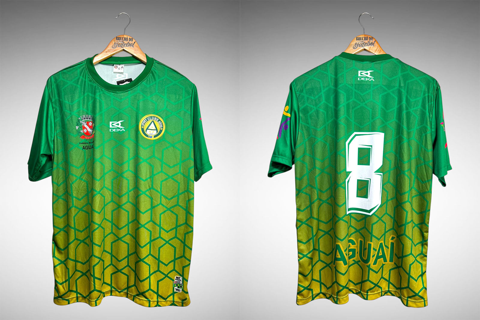 Aguaí-SP Primeira Camisa Tam G N°8.