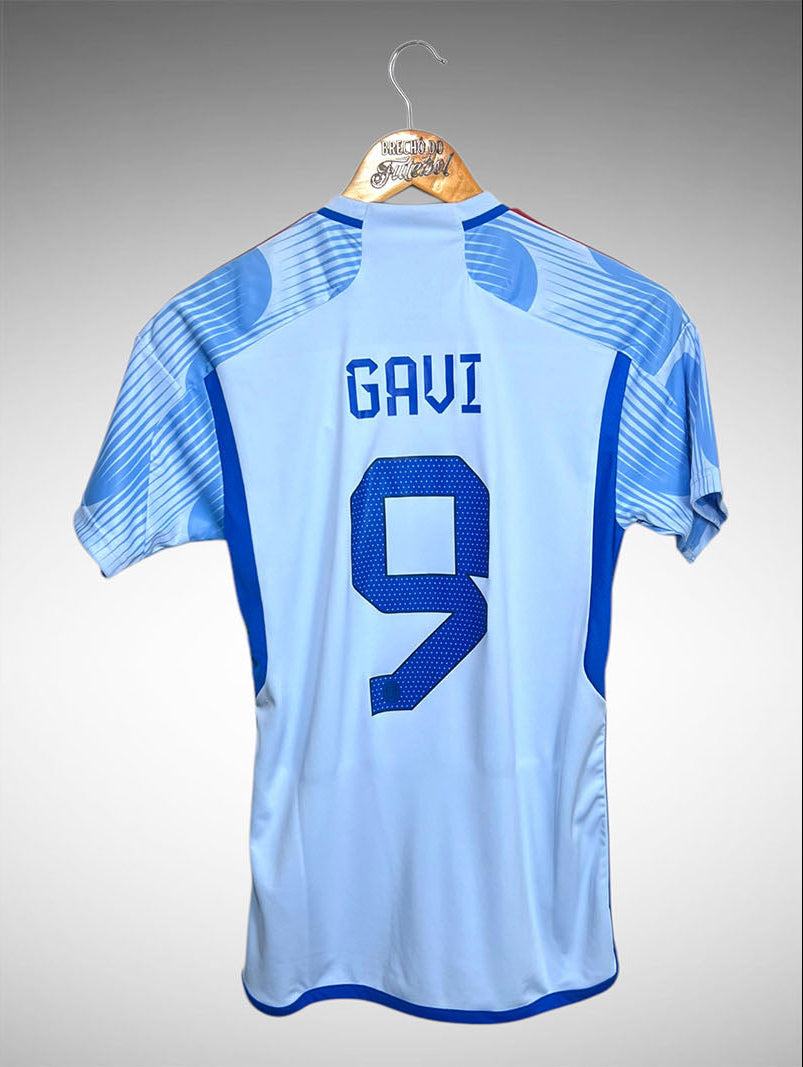 Espanha 2022 Segunda Camisa Tam PP Gavi Nº9.