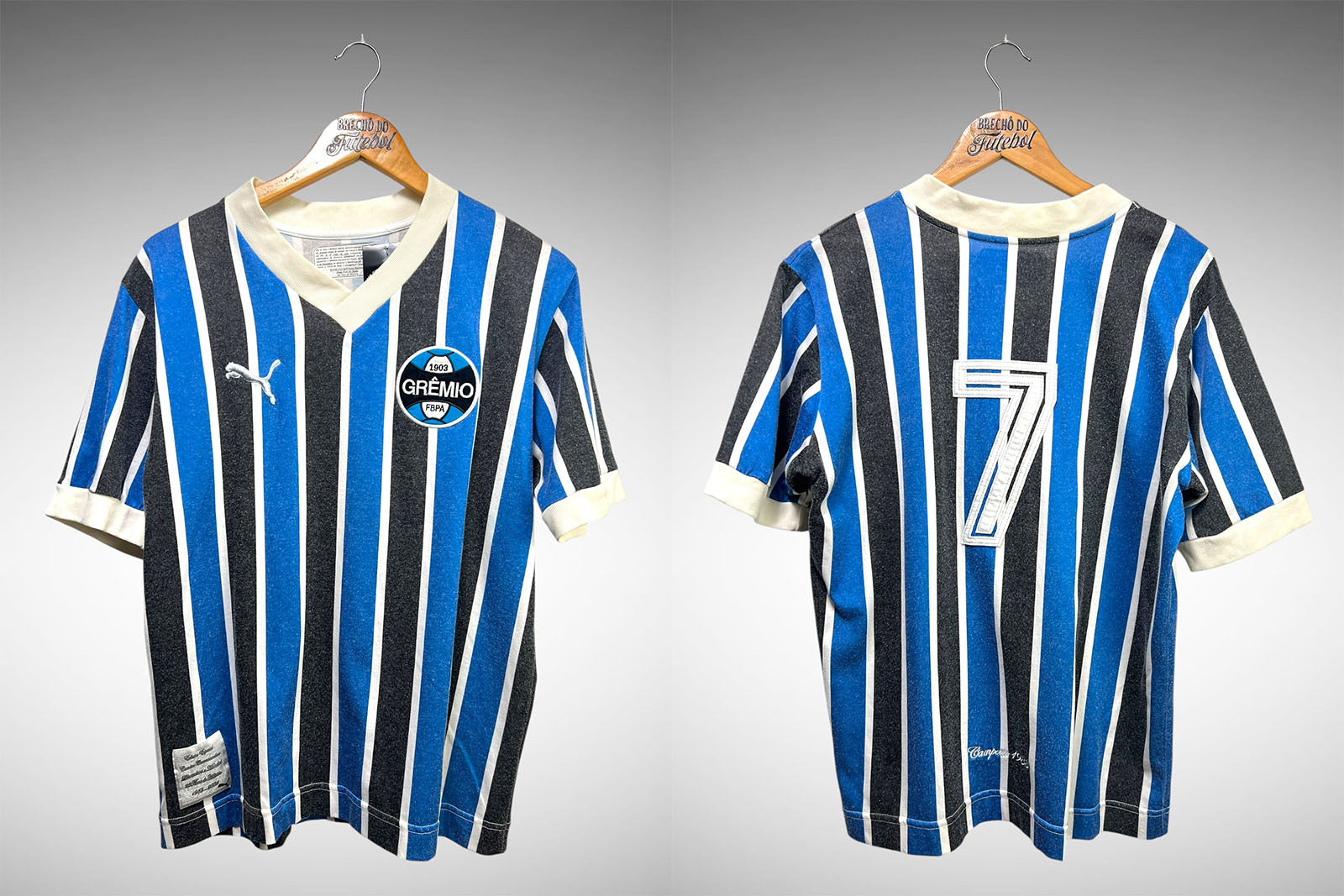 Grêmio 1983 Retrô Primeira Camisa Tam G Nº 7.
