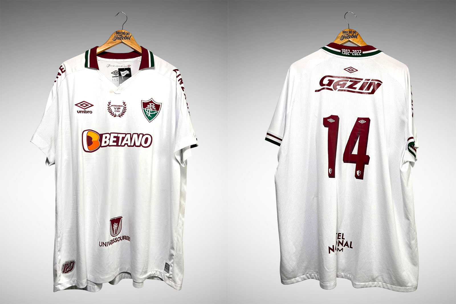 Fluminense 2022 Segunda Camisa Tam 4G Nº 14.
