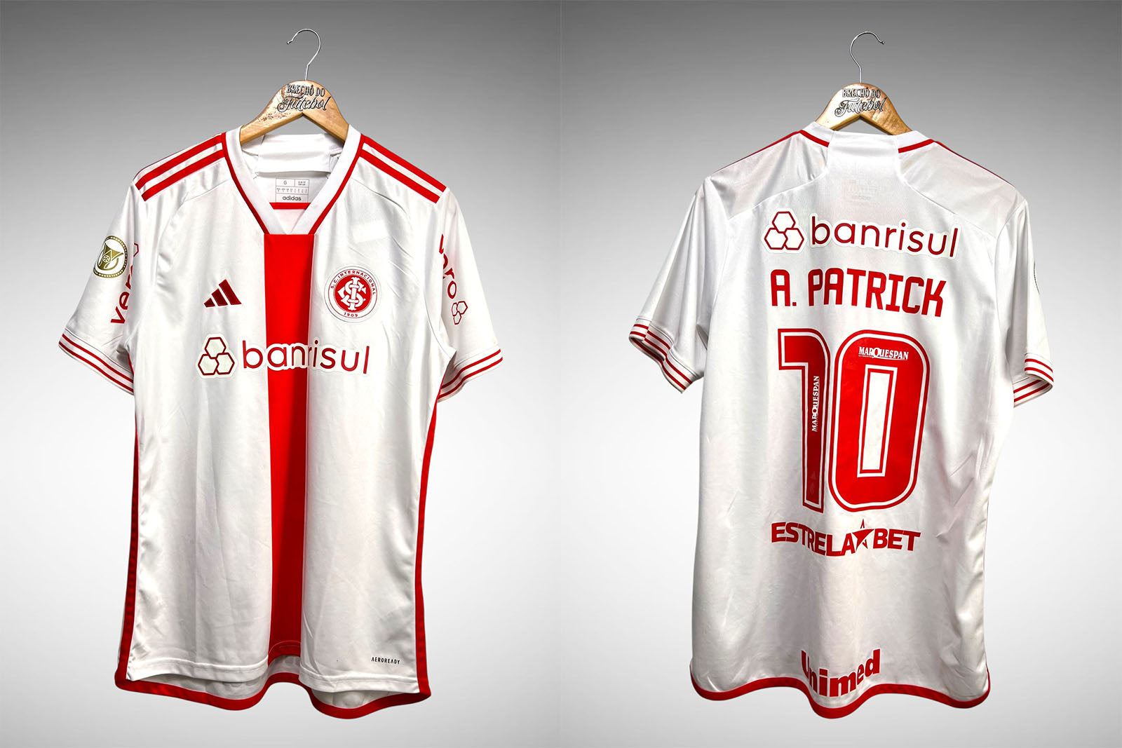 Internacional 2024 Segunda Camisa Tam G Nº 10 A. Patrick.