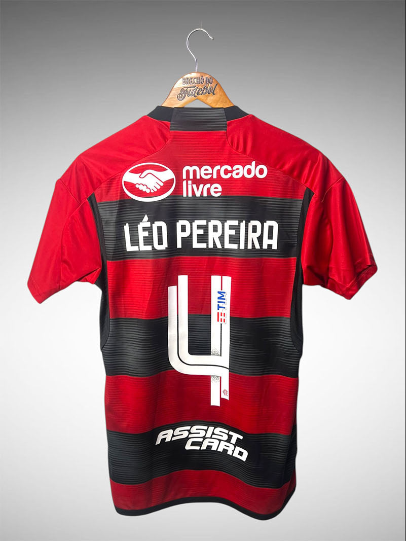 Flamengo 2023 Primeira Camisa Tam P Nº4 Léo Pereira.