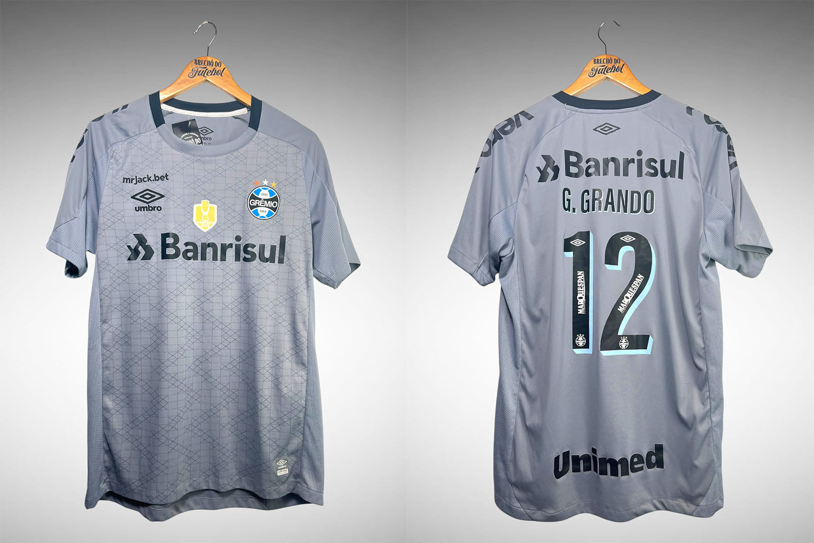 Grêmio 2022 Camisa de Goleiro Tam G Nº 12 G. Grando.