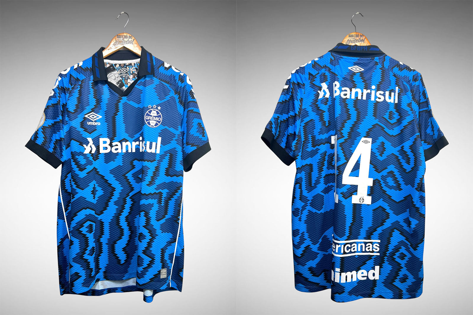 Grêmio 2021 Terceira Camisa Tam GG Nº 14.