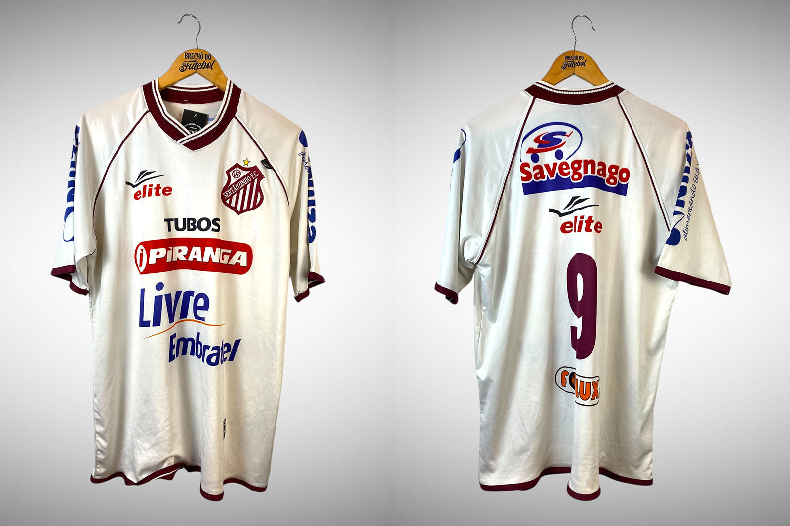 Sertãozinho FC 2008 Segunda Camisa Tam GG Nº 9.