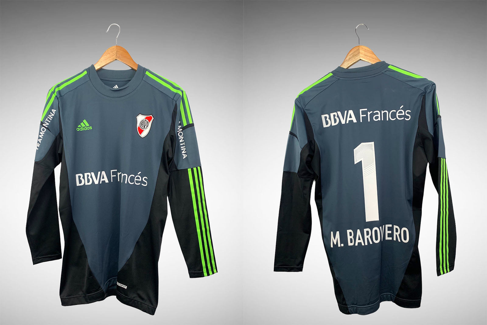 River Plate 2012 Camisa de Goleiro Techfit Tam G N# 1 Barovero.