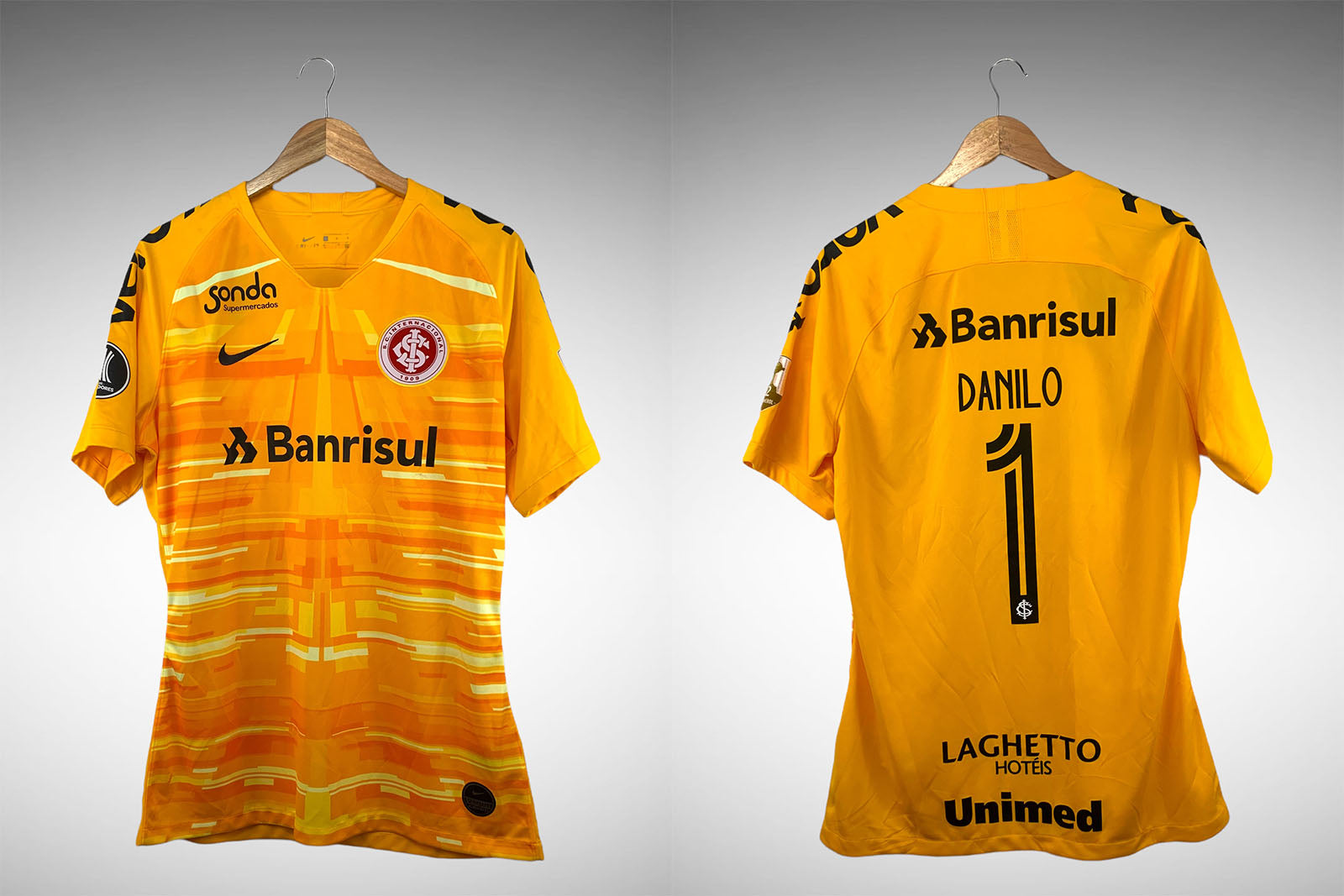 Internacional 2019 Camisa Goleiro Tam G Nº 1 Danilo.