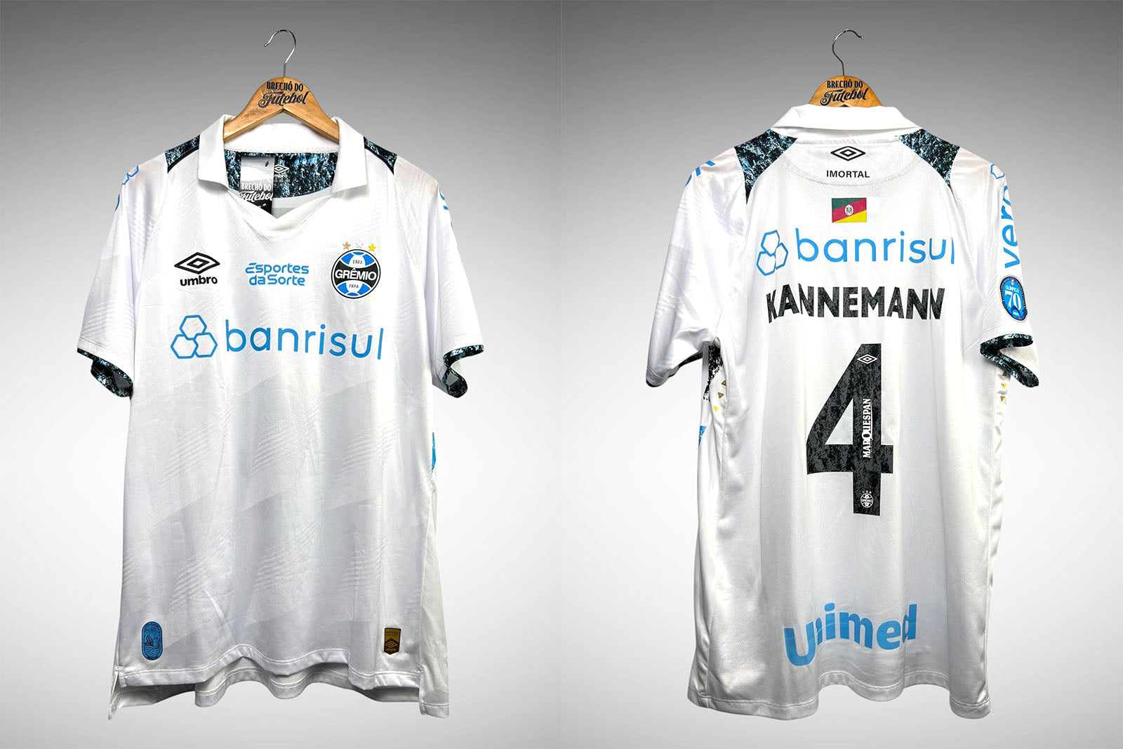 Grêmio 2024 Segunda Camisa Tam GG Nº 4 Kannemann.