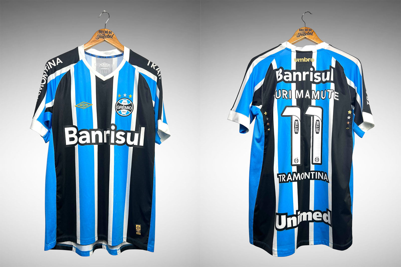 Grêmio 2015 Primeira Camisa Tam G Nº 11 Yuri Mamute.