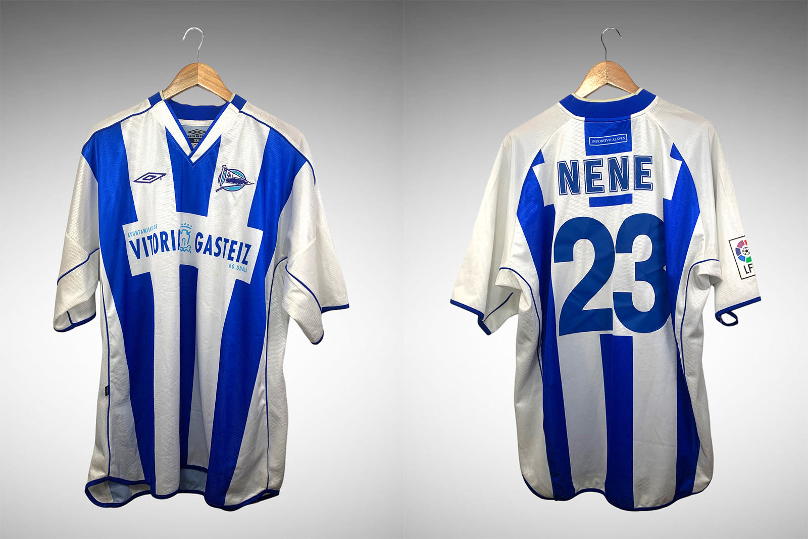 Deportivo Alaves 2004 Primeira Camisa Tam 3g N# 23 Nene.