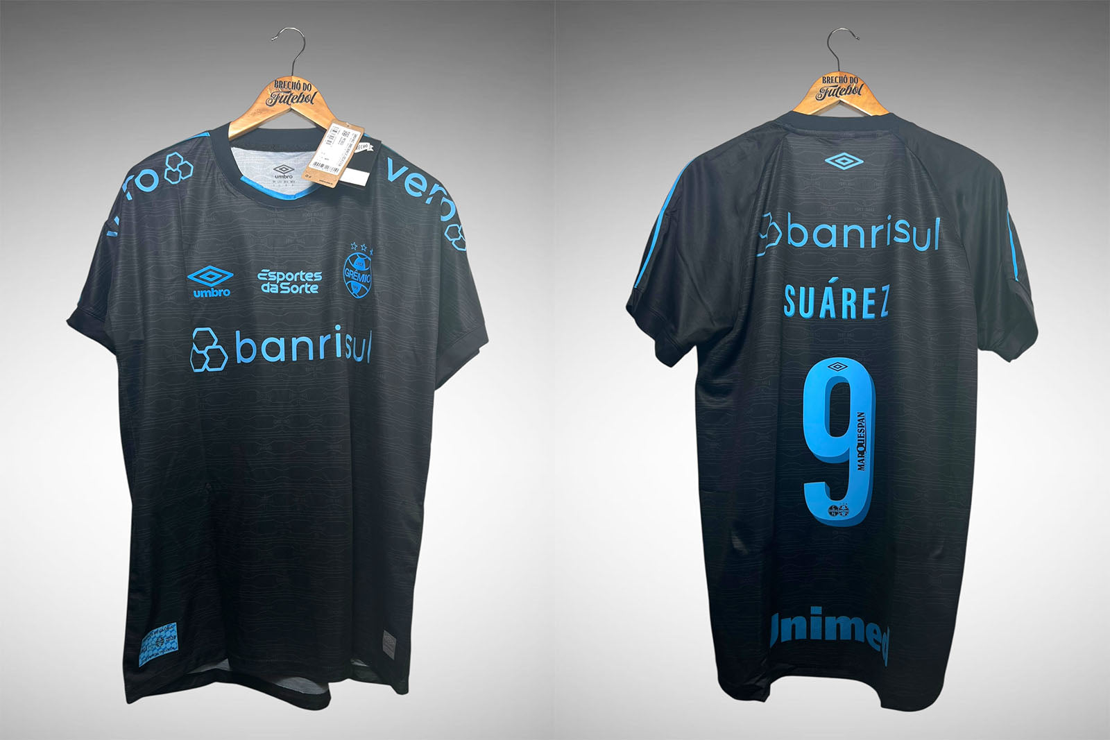 Grêmio 2023 Terceira Camisa Tam G Nº 9 Suárez.