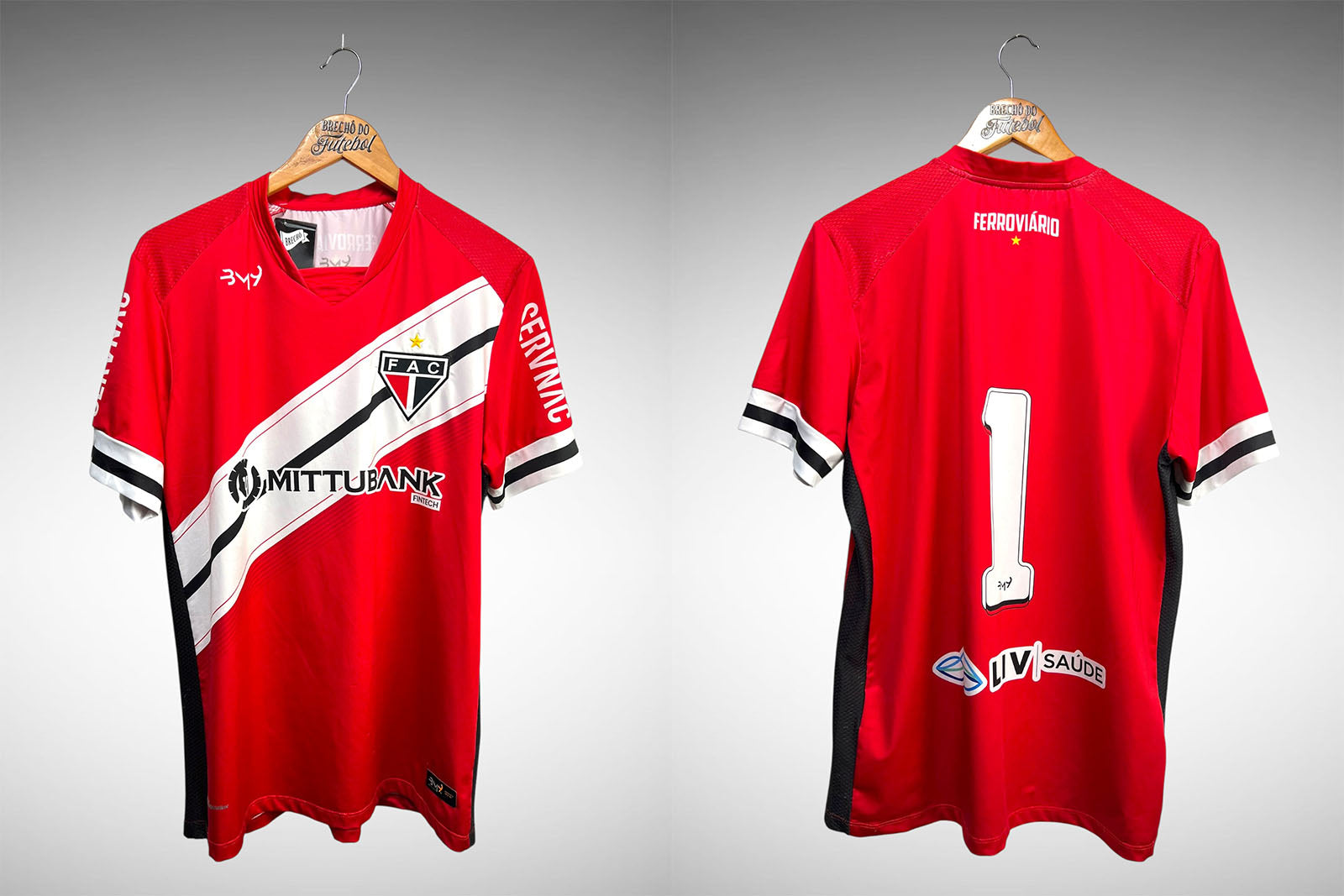 Ferrovíario AC-CE 2020 Camisa de Goleiro Tam G Nº 1.