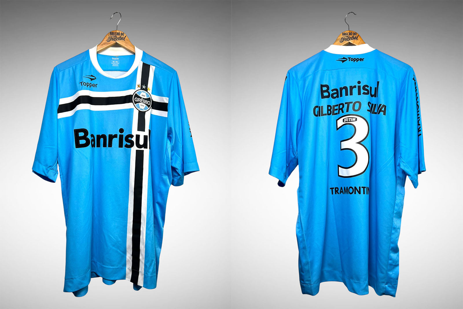 Grêmio 2011 Segunda Camisa Tam 5G Nº 3 Gilberto Silva.