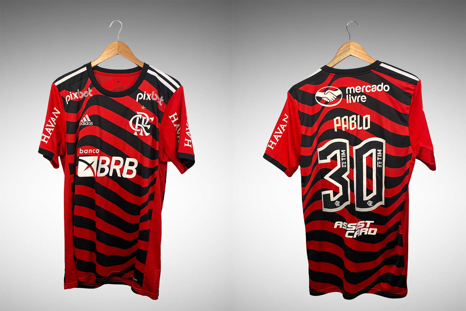 Flamengo 2022 Primeira Camisa Tam M N# 30 Pablo.
