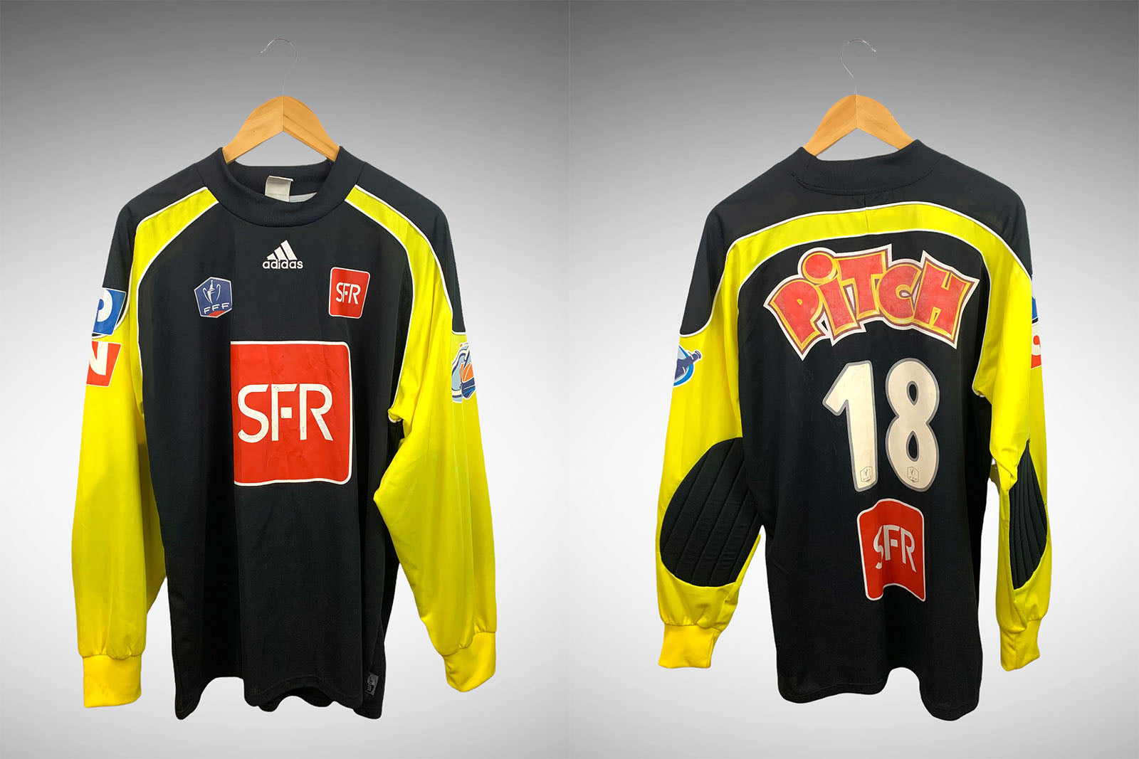 Camisa de Goleiro Comemorativa 90 Anos Copa da França Tam Gg N# 18.