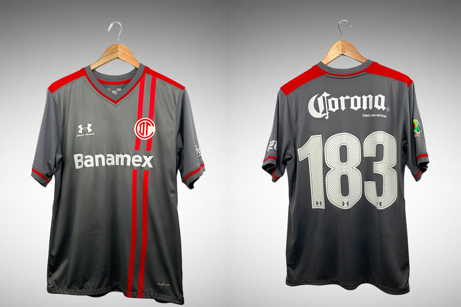 Toluca 2013 Terceira Camisa Tam G N# 183.