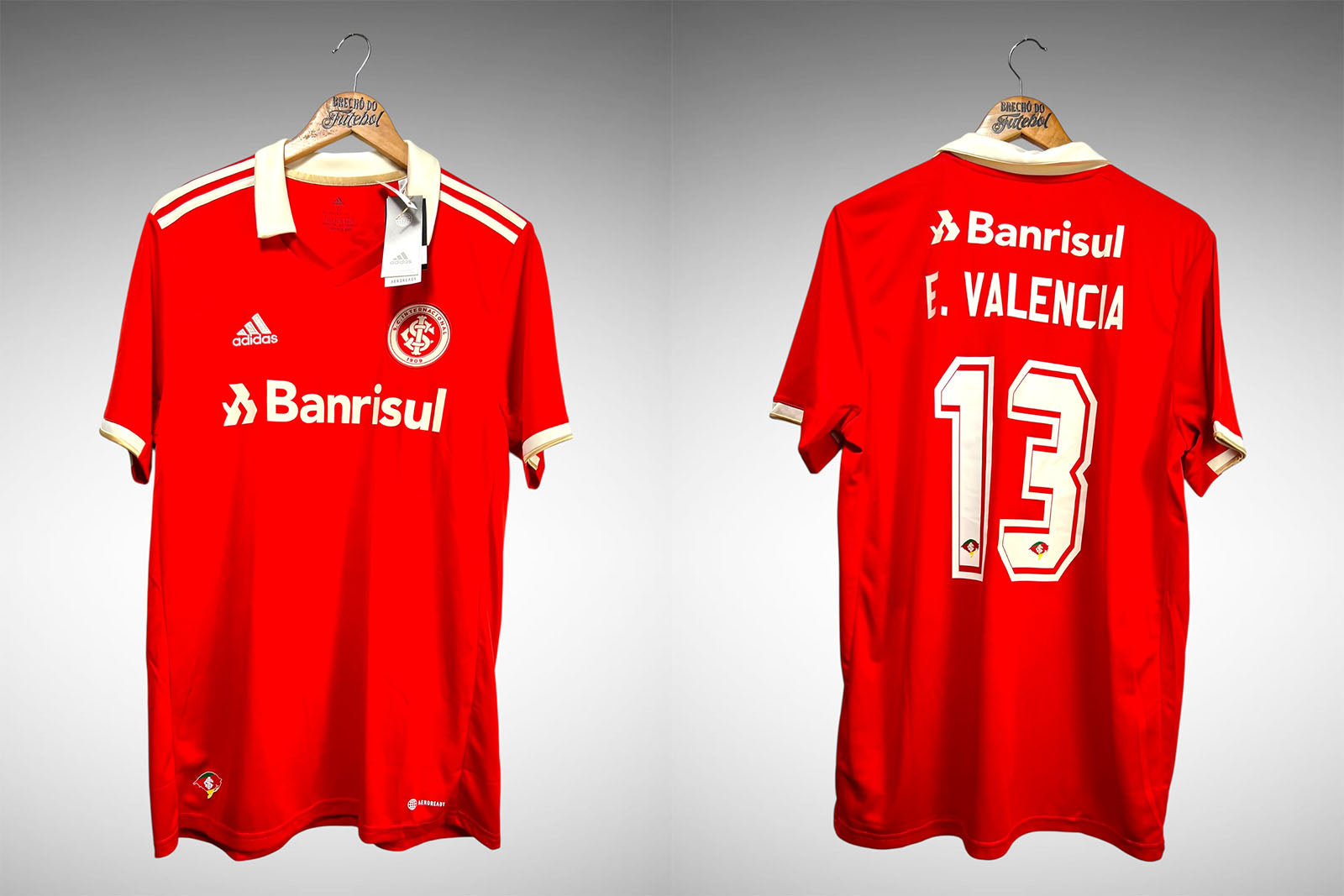 Internacional 2022 Primeira Camisa Tam G Nº 13 E. Valencia.