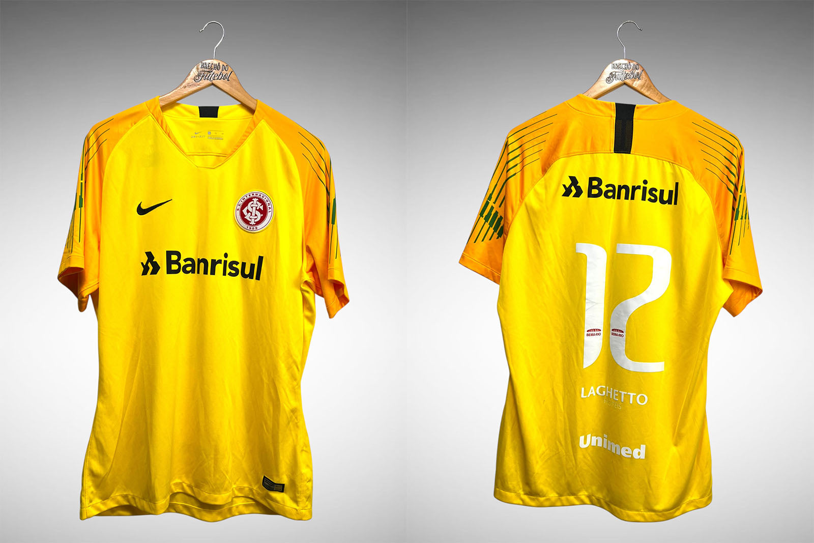 Internacional 2018 Camisa de Goleiro Tam GG Nº 12.