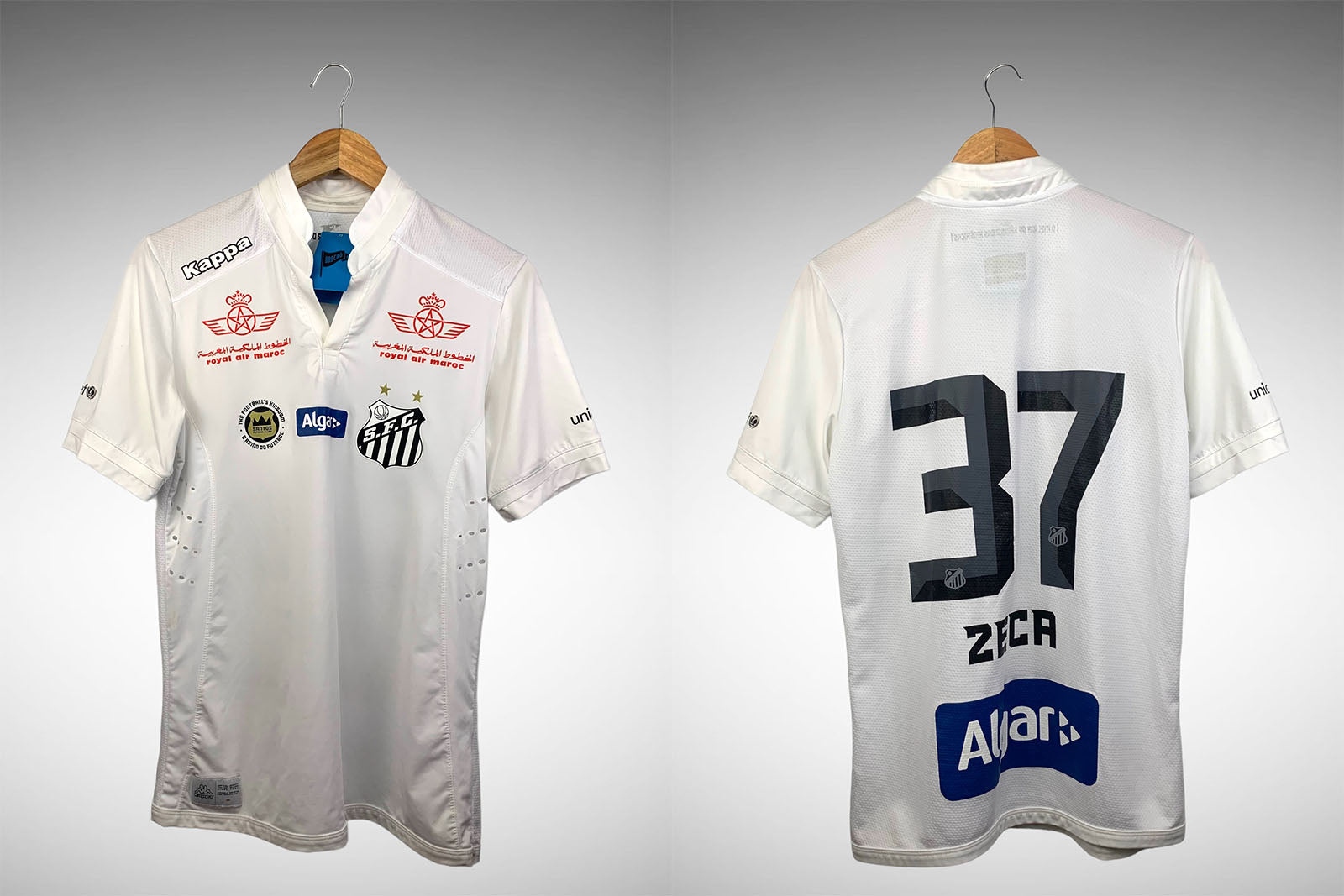 Santos 2016 Primeira Camisa Tam G N# 37 Zeca.