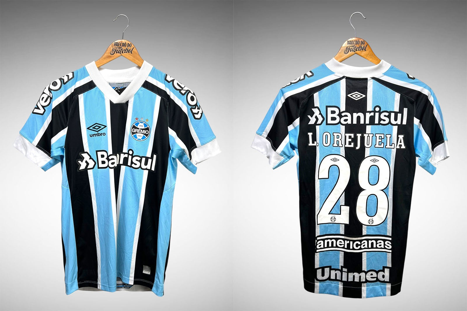 Grêmio 2021 Primeira Camisa Tam P Nº28 L. Orejuela.