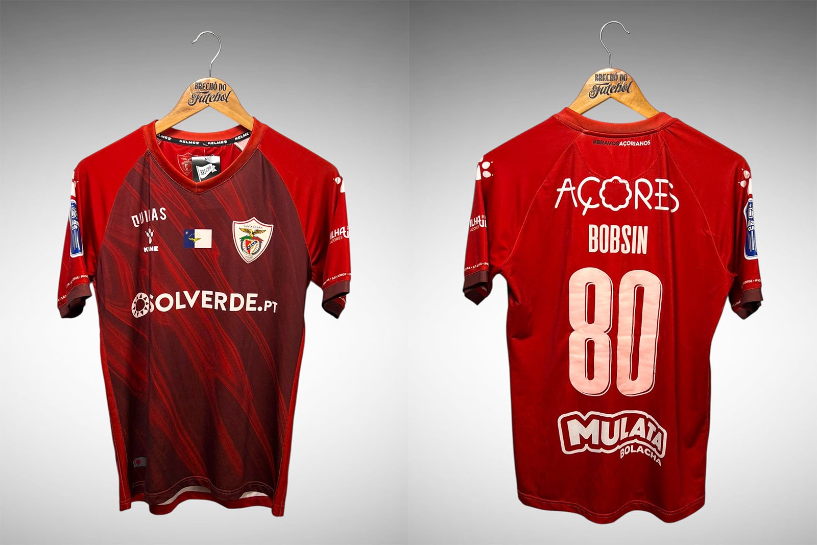 C.D. Santa Clara 2022 Primeira Camisa Tam M Nº80 Bobsin.