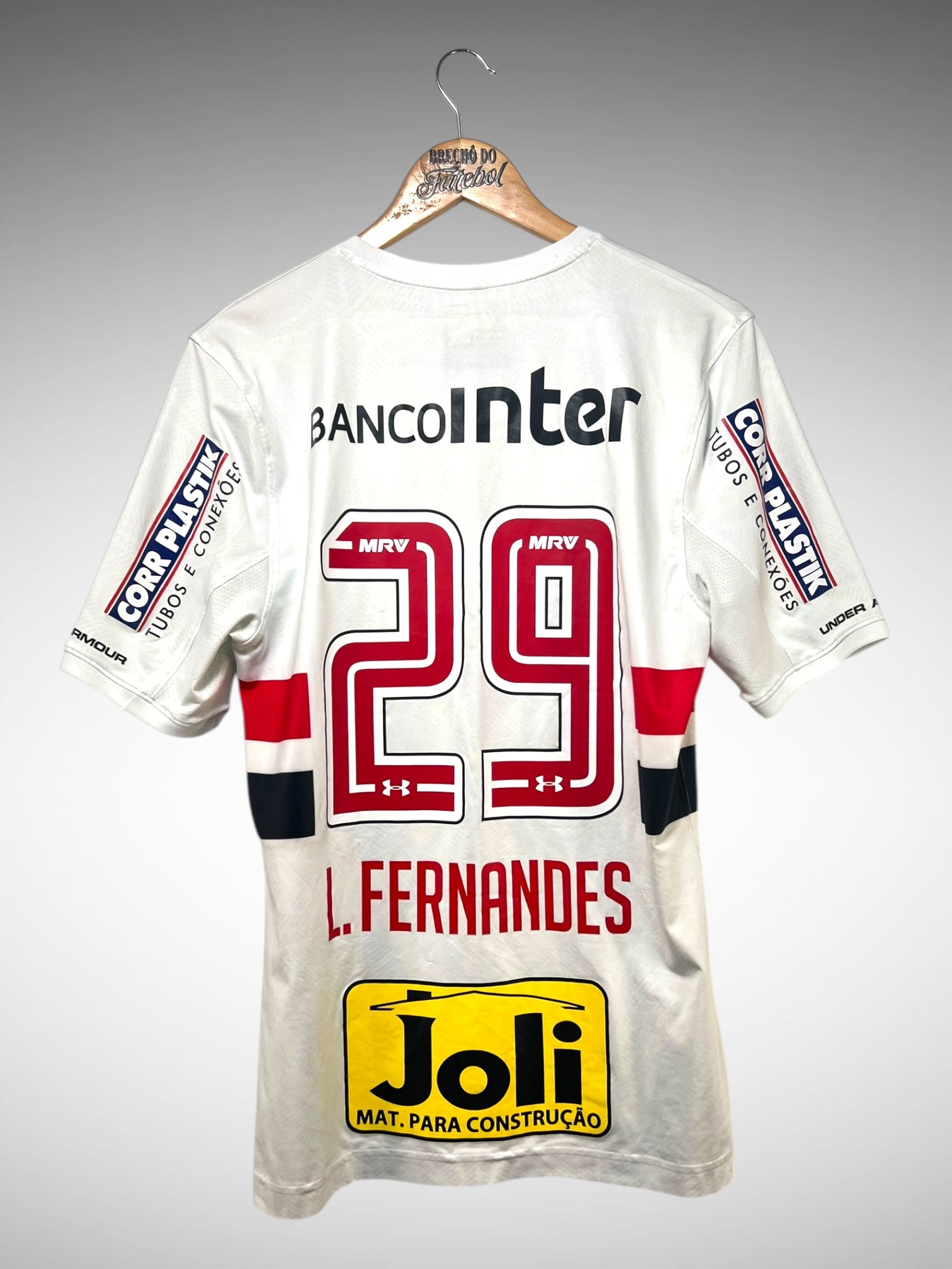 São Paulo 2017 Primeira Camisa Tam M N 29 L. Fernandes.