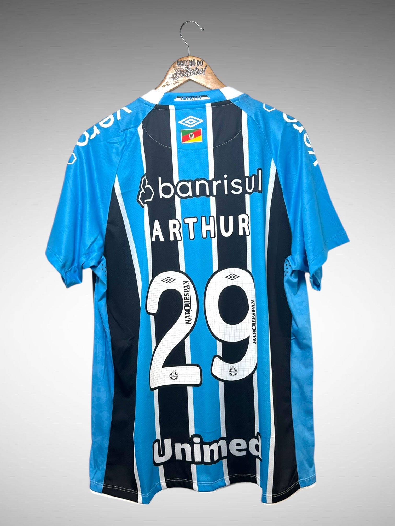 Grêmio 2025 Primeira Camisa Tam GG N 29 Arthur.