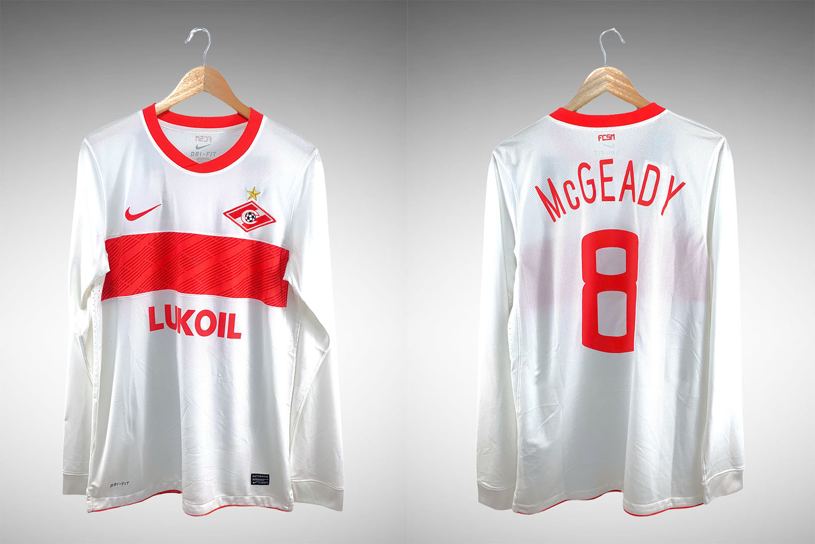 Spartak Moscow Home football shirt 2019 - 2020. Sponsored by Lukoil