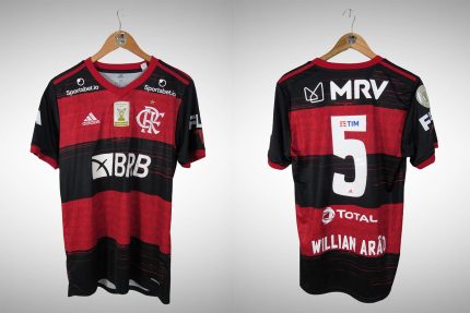 Flamengo 2020 Primeira Camisa Tam M N# 5 William Arão. - Vermelho, M