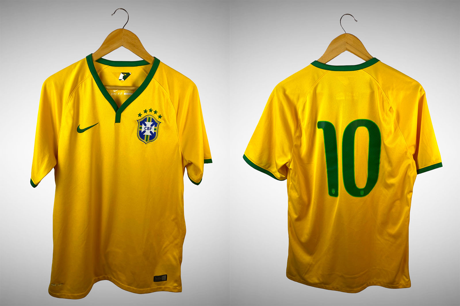 Brasil 2014 Primeira Camisa Tam M N# 10. - Brechó do Futebol