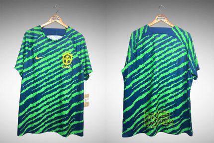 Brasil 2022 Camisa de Aquecimento Tam 2GG.