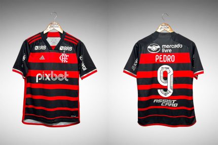Flamengo 2024 Primeria Camisa Tam 16 anos Nº9 Pedro Infantil.