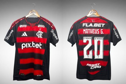 Flamengo 2025 Primeira Camisa Tam P Nº20 Matheus G.