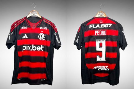 Flamengo 2025 Primeira Camisa Tam G Nº9 Pedro.
