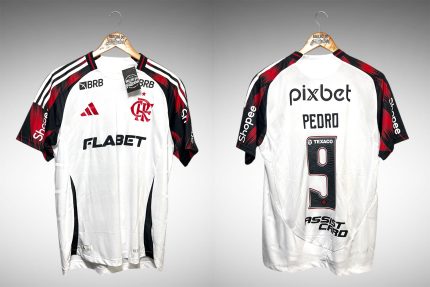 Flamengo 2025 Segunda Camisa Tam G Nº9 Pedro.