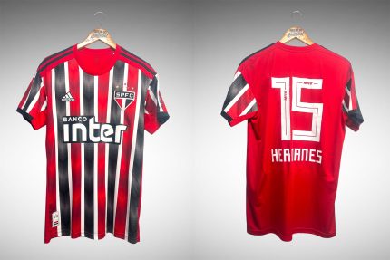 São Paulo 2019 Primeira Camisa Tam M Nº15 Hernandes.