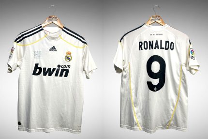 Real Madrid 2010 Primeira Camisa Tam 16 Infantil Nº9 Ronaldo.