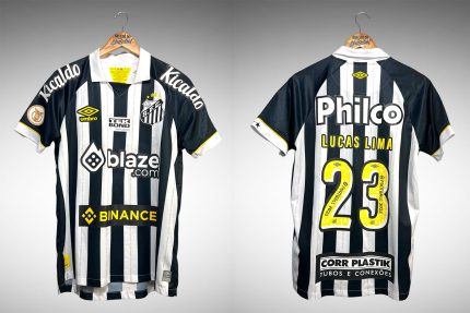 Santos 2023 Segunda Camisa Tam M Nº23 Lucas Lima.