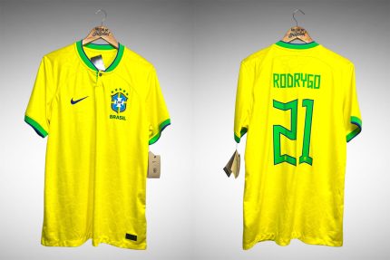 Brasil 2022 Primeira Camisa Tam G Nº21 Rodrygo.