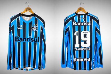 Grêmio 2014 Primeira Camisa Tam M Nº 19 Mangas Longas.