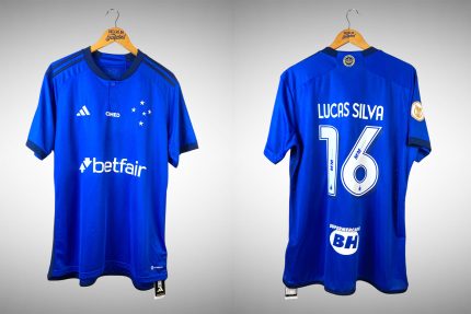 Cruzeiro 2023 Primeira Camisa Tam GG Nº 16 Lucas Silva.